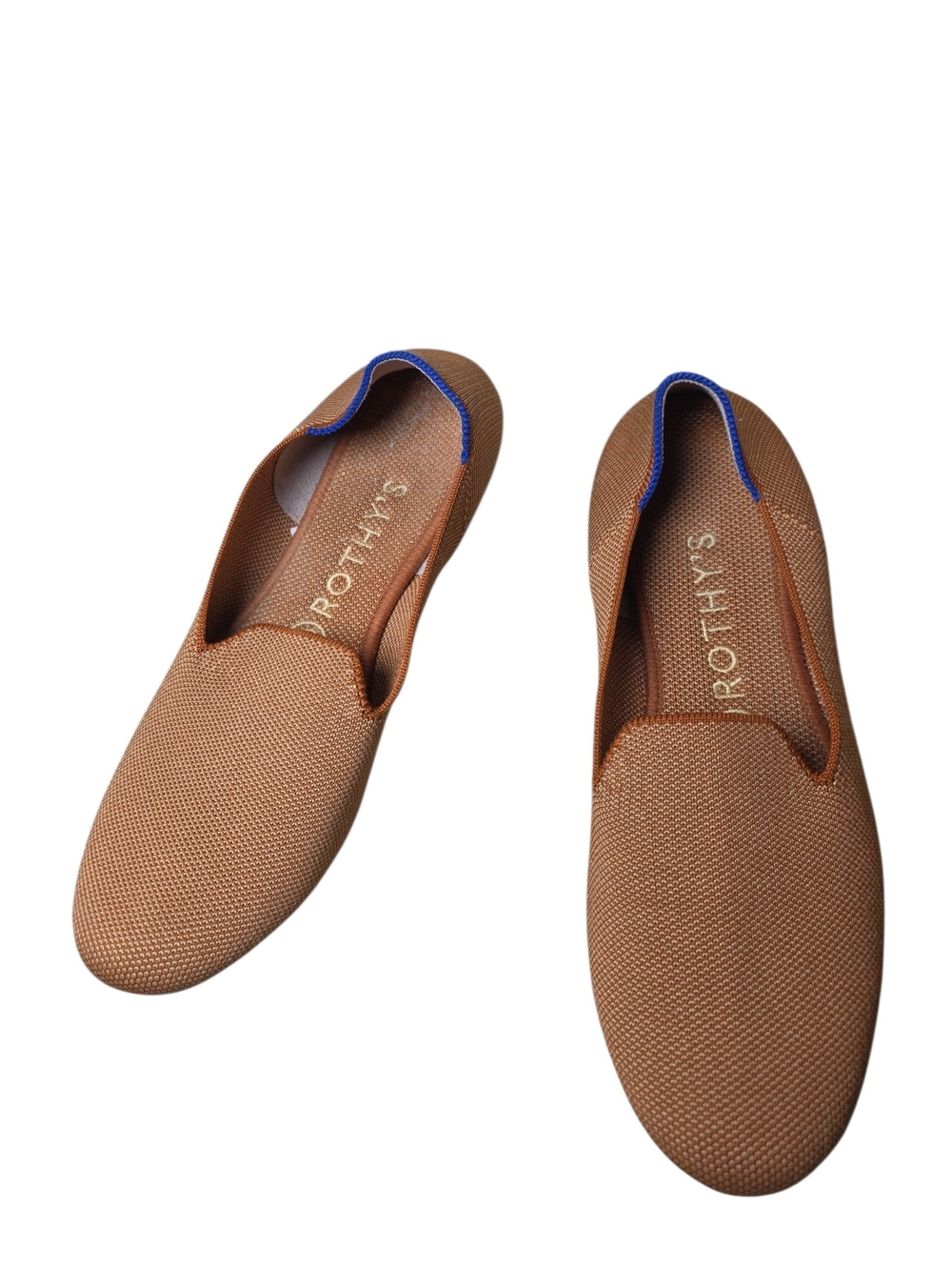 Rothy's The Loafer Camel Tan Knit Slip On Flats Women's Size 8